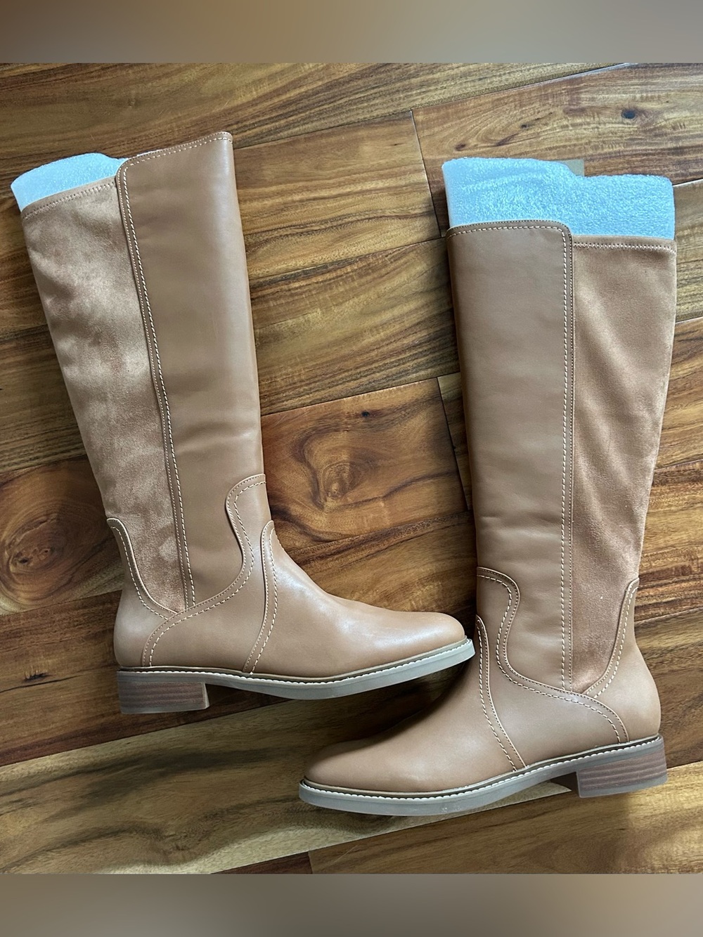 Lucky Brand Leather and Suede Boots
